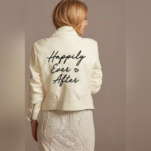 Off White 'Happily Ever After' Women's Leather Jacket